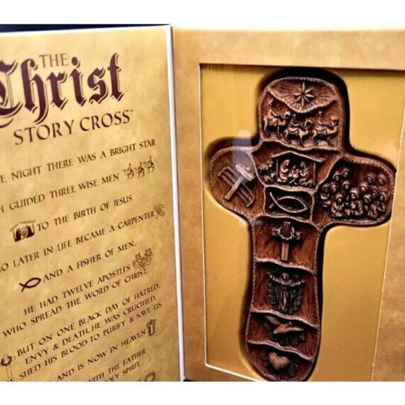 The Christ Story Cross Depicting The Life of Christ NIB - Picture 1 of 6